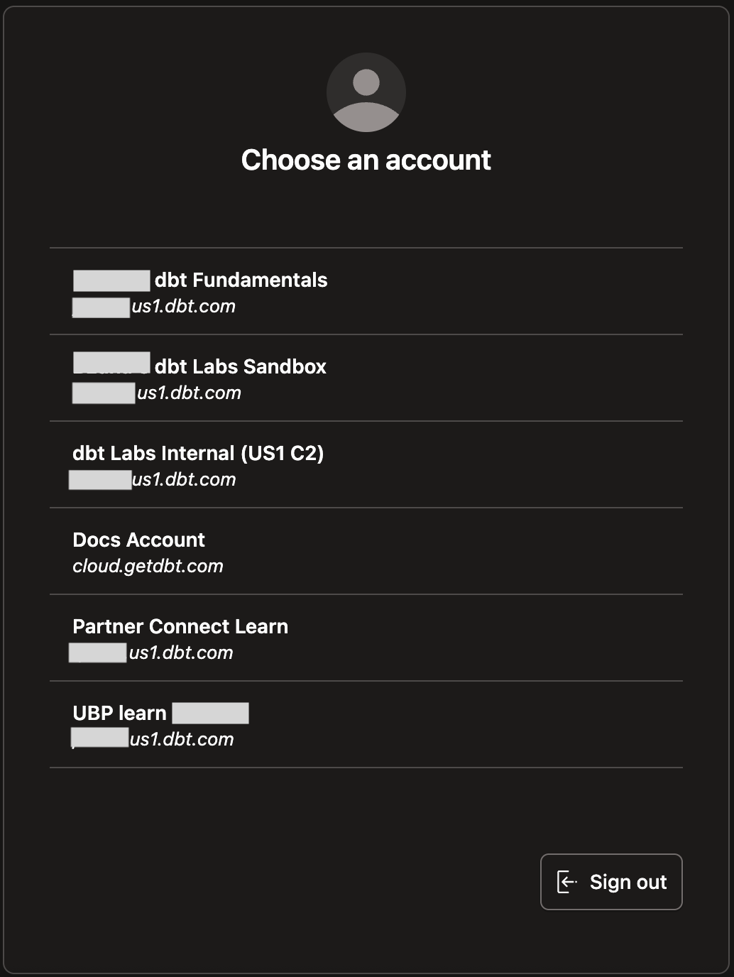 dbt accounts dbt accounts